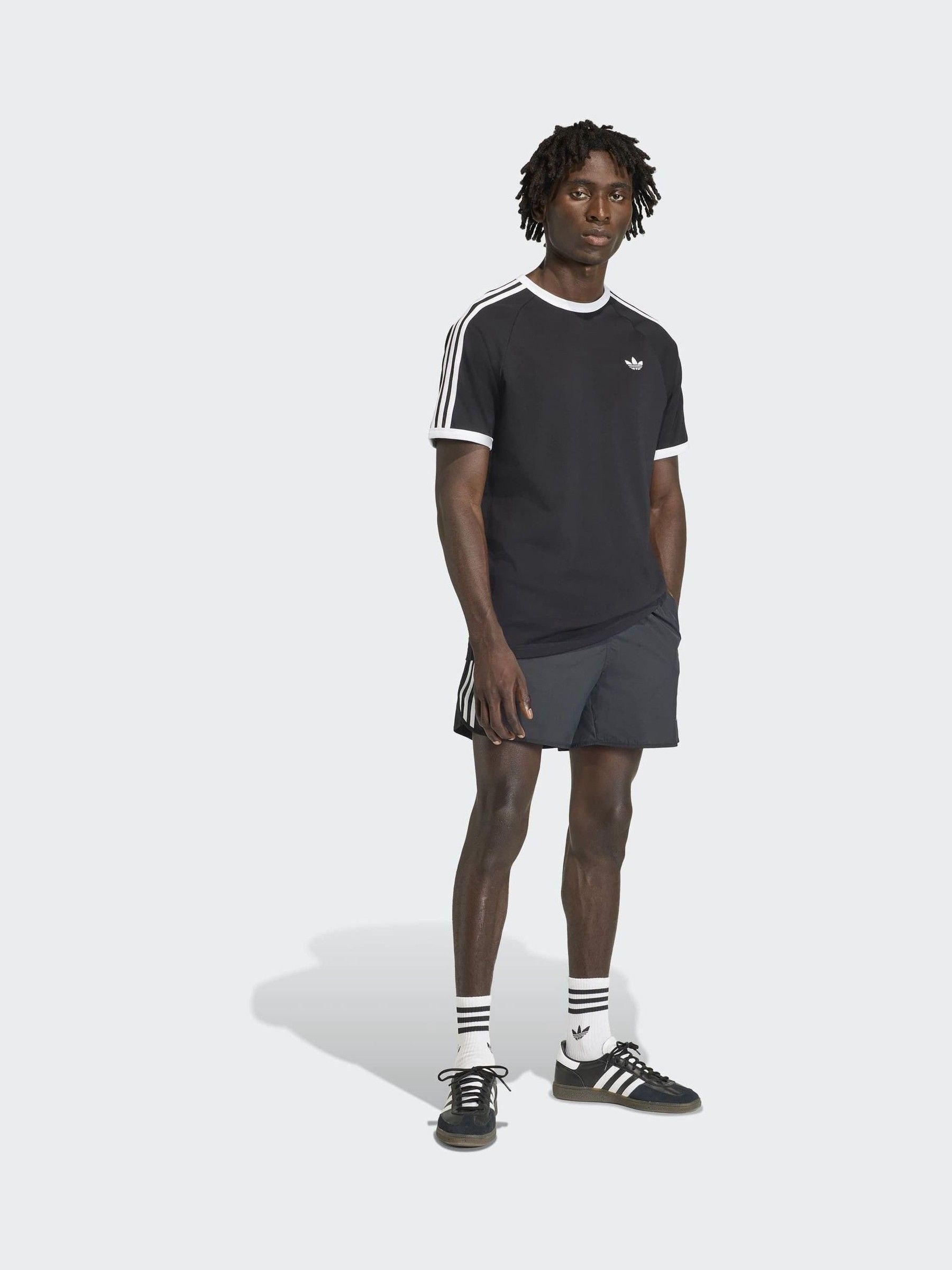 Buy adidas Originals Black 3-Stripes T-Shirt from the Next UK
