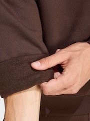 adidas Originals Dark Brown Trefoil Essentials Crew Sweatshirt - Image 5 of 6