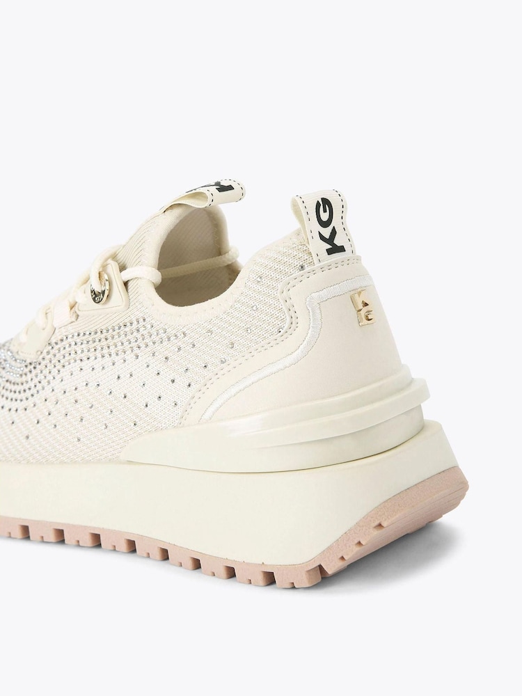 Kg Kurt Geiger Louisa Knit Gem Trainers - Image 4 of 4
