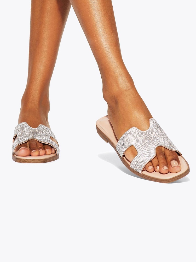 KG Kurt Geiger Chrome Raven Bling2 Sandals - Image 1 of 5