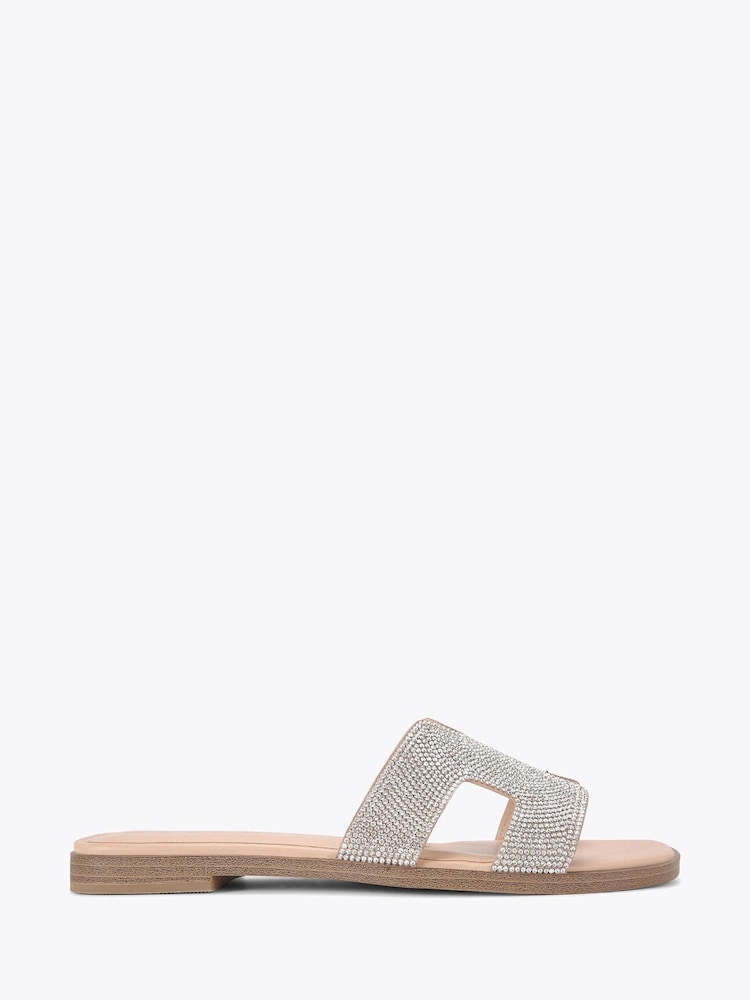 KG Kurt Geiger Chrome Raven Bling2 Sandals - Image 2 of 5