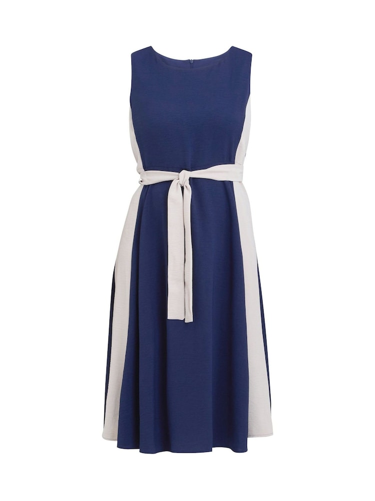 Gina Bacconi Blue Kendall Two Tone Dress - Imagen 6 de 6