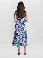 Gina Bacconi Jeselle Floral Printed Black Dress - Image 2 of 6