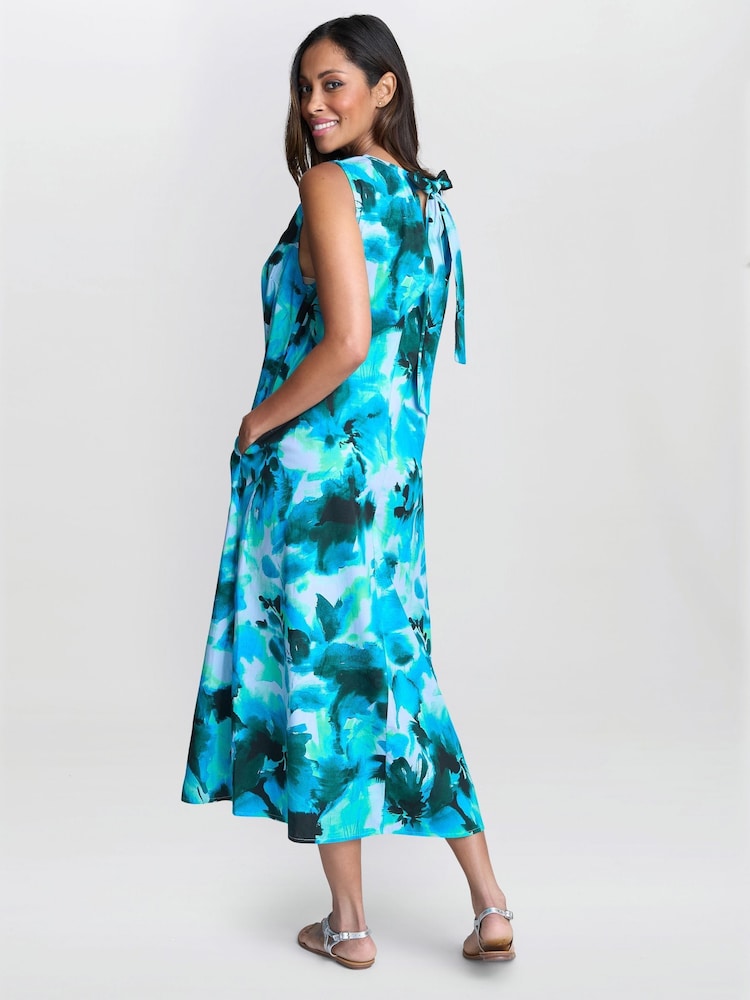 Gina Bacconi Blue Rory Tent Dress - Image 2 of 5