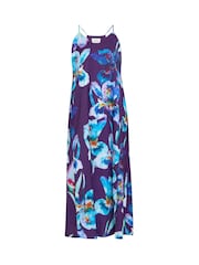 Gina Bacconi Blue Genny Floral Print Maxi Dress - Image 7 of 7