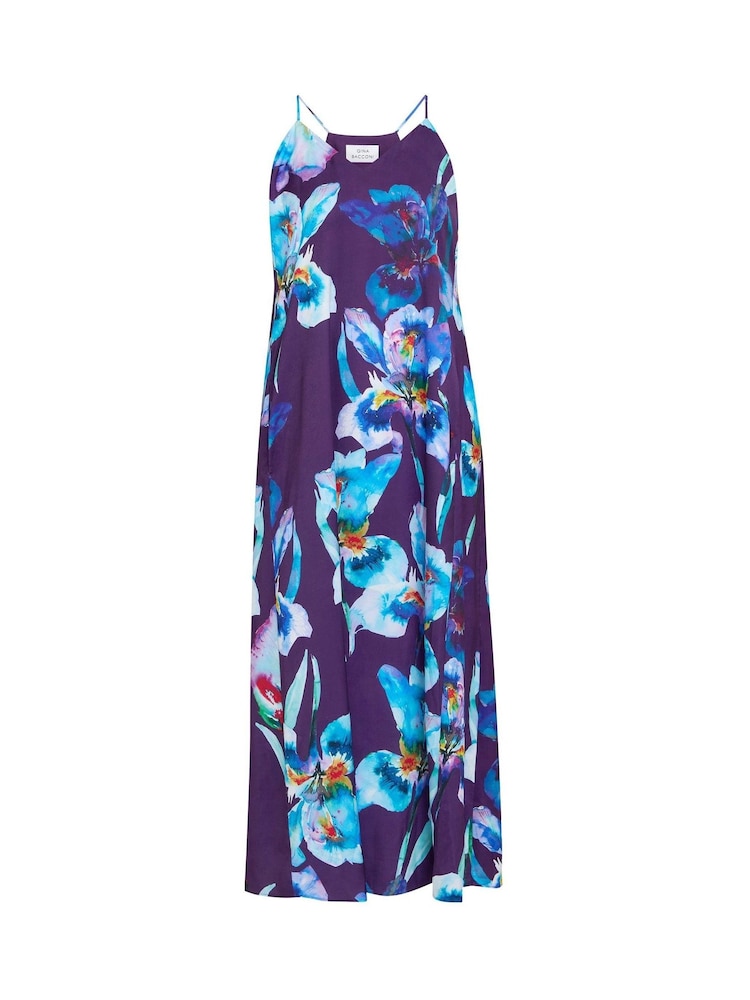 Gina Bacconi Blue Genny Floral Print Maxi Dress - Imagen 7 de 7 Gina Bacconi Blue Genny Floral Print Maxi Dress - Imagen 7 de 7