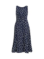 Gina Bacconi Blue Lacinda Spot Dress - Image 5 of 5