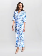 Gina Bacconi Karen Floral Print Maxi Dress - Image 3 of 5