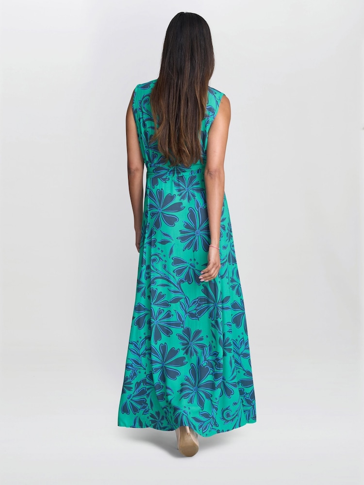 Gina Bacconi Blue Reagan Long Shirt Dress - Image 2 of 6