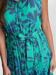 Gina Bacconi Blue Reagan Long Shirt Dress - Image 3 of 6