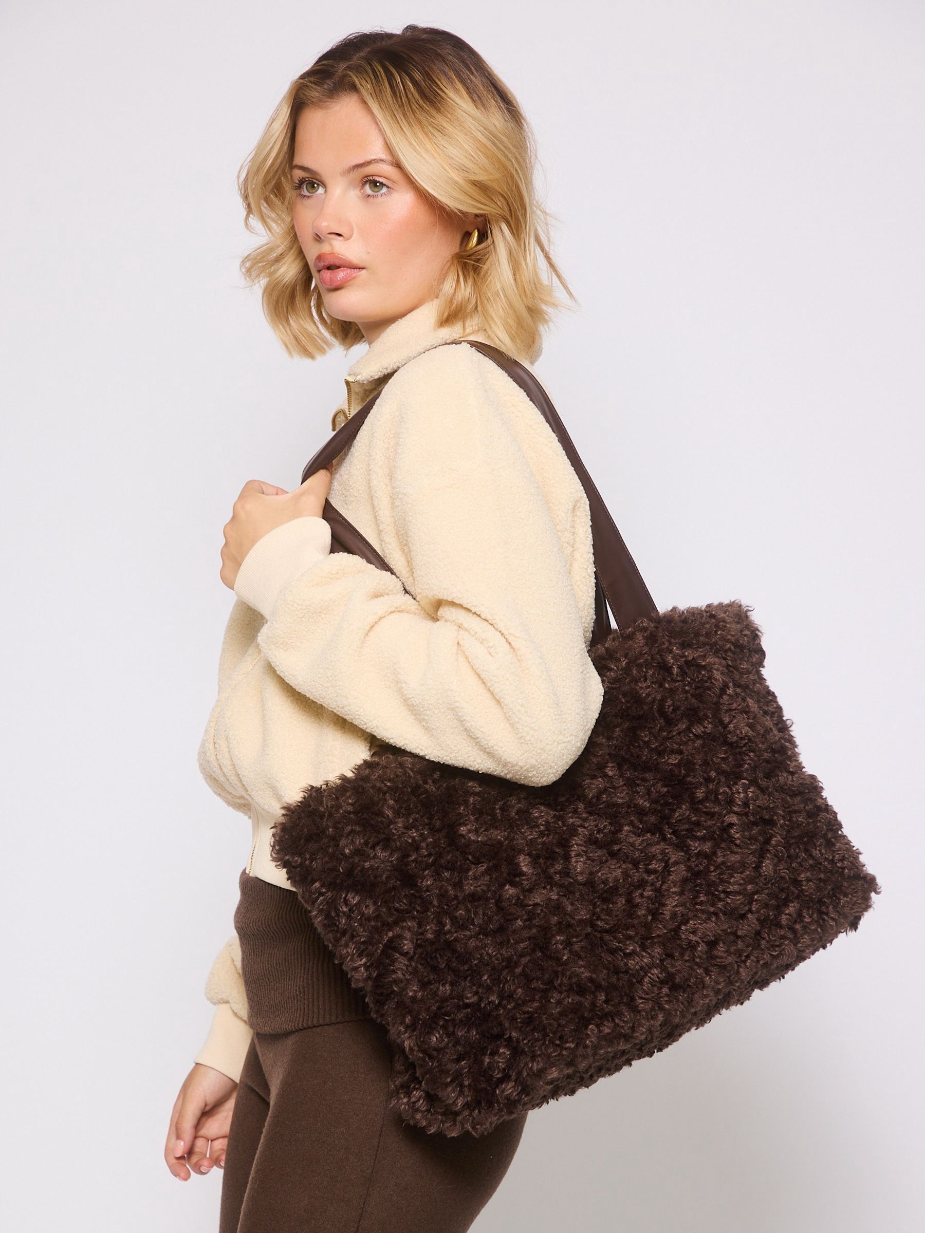 再販完売SeaRoomlynn✳︎ECO FUR TOTE BAG 新品 H61264s4.jpg