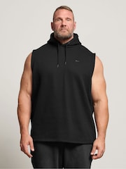 BadRhino Big & Tall Black Sleeveless Hoodie - Image 1 of 6