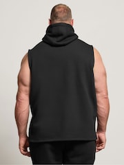 BadRhino Big & Tall Black Sleeveless Hoodie - Image 3 of 6