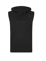 BadRhino Big & Tall Black Sleeveless Hoodie - Image 5 of 6
