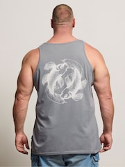 BadRhino Big & Tall Blue Koi Carp Vest - Image 3 of 7