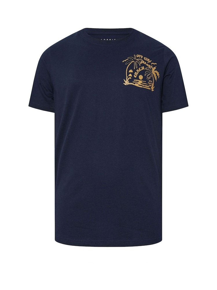 BadRhino Big & Tall Blue Off The Beaten Track T-Shirt - Image 1 of 2