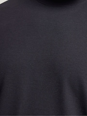 BadRhino Big & Tall Blue Ottoman Textured T-Shirt - Image 6 of 6