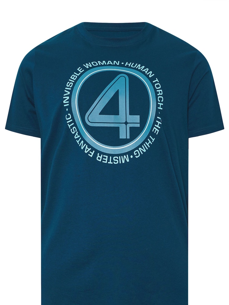 BadRhino Big & Tall Blue Fantastic 4 T-Shirt - Image 1 of 2