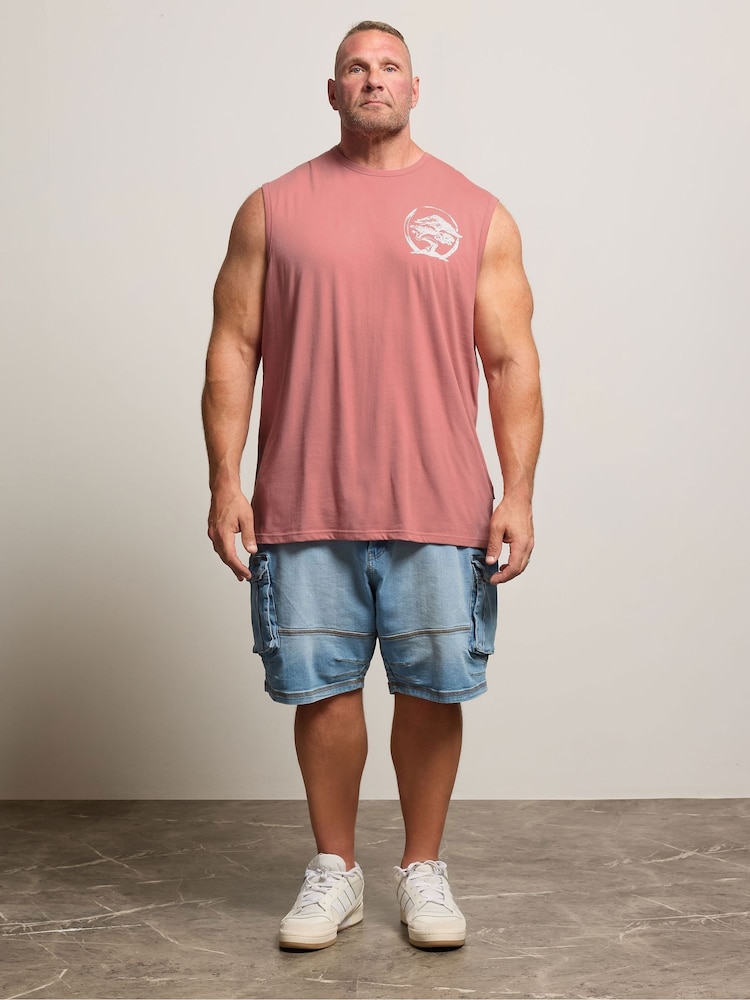 BadRhino Big & Tall Pink Muscle Vest - Image 2 of 7