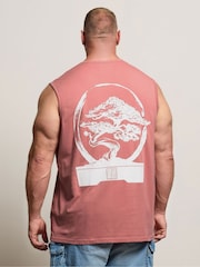BadRhino Big & Tall Pink Muscle Vest - Image 3 of 7