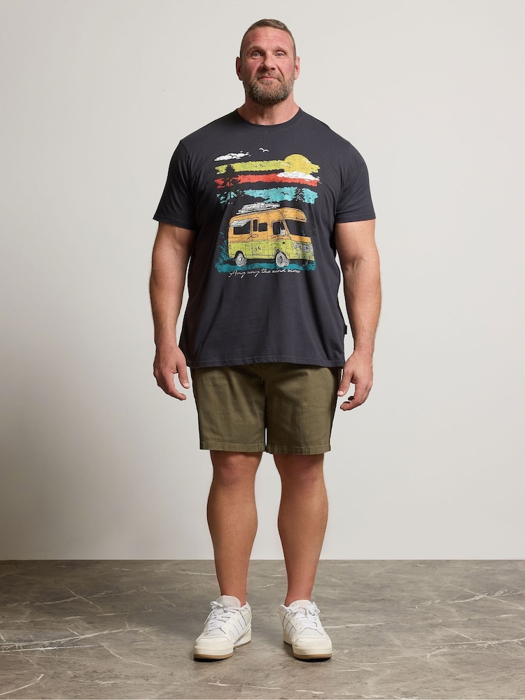 BadRhino Big & Tall Grey Camper T-Shirt - Image 2 of 6