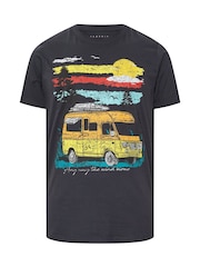 BadRhino Big & Tall Grey Camper T-Shirt - Image 5 of 6
