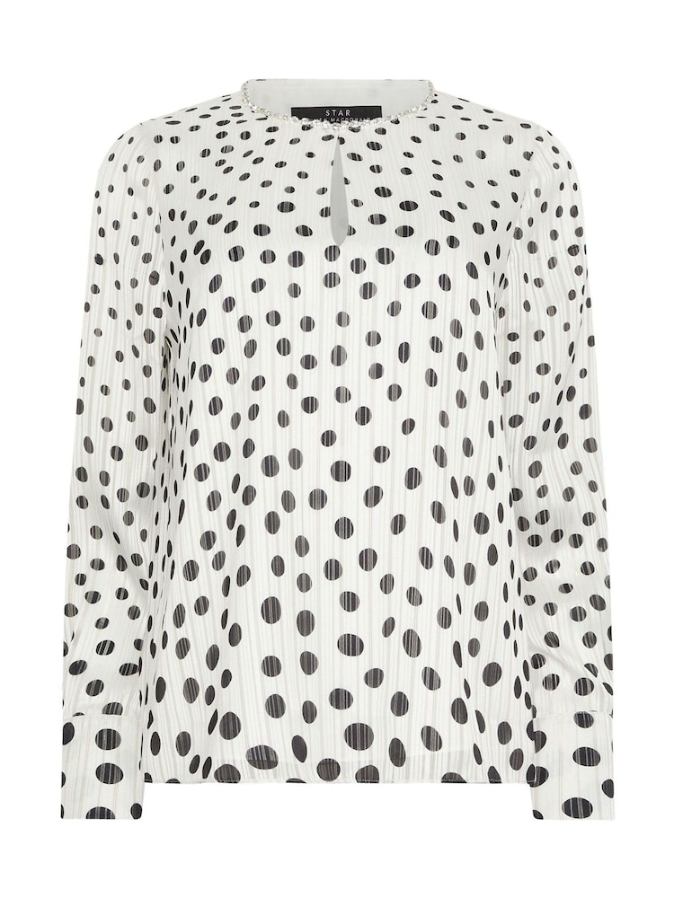 Star by Julien MacDonald Embellished Spot Blouse - Imagen 4 de 4