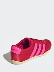 adidas Red/Pink Grand Court Lo Trainers - Image 2 of 10