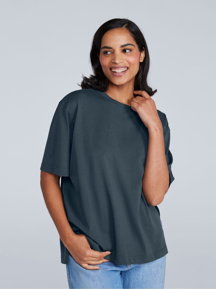 Animal Blue Chrome Womens Relaxed Fit Idol T-Shirt - Image 1 of 8 Animal Blue Chrome Womens Relaxed Fit Idol T-Shirt - Image 1 of 8