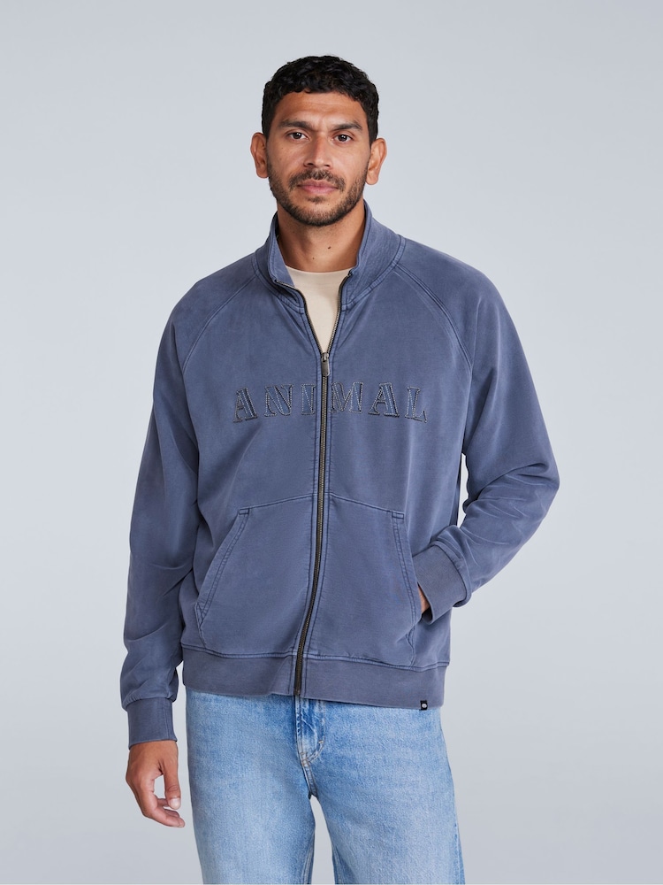 Animal Blue Mens Liam Zip Sweatshirt - Image 1 of 4