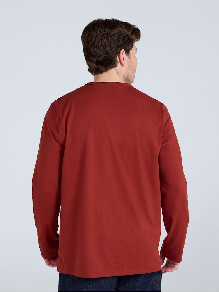 Animal Orange Mens Otis Long Sleeve T-Shirt - Image 2 of 8 Animal Orange Mens Otis Long Sleeve T-Shirt - Image 2 of 8