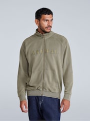 Animal Green Mens Liam Zip Sweatshirt - Image 1 of 4