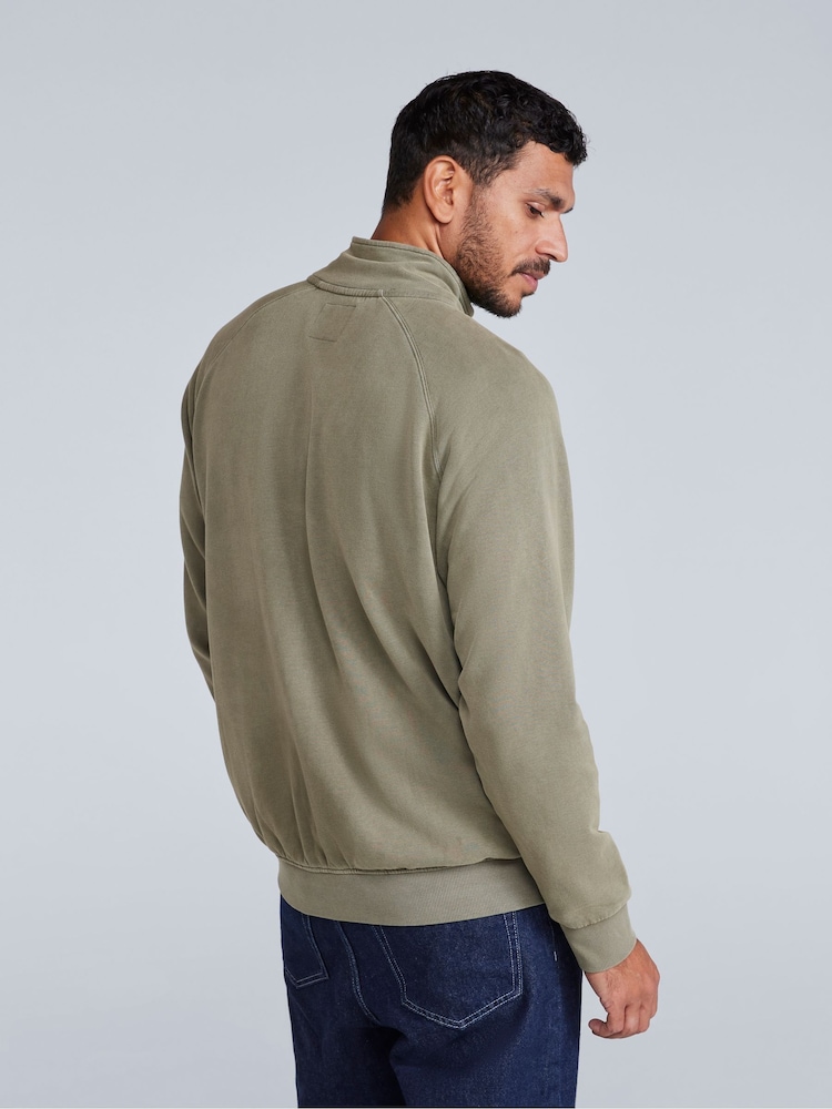 Animal Green Mens Liam Zip Sweatshirt - Image 2 of 4