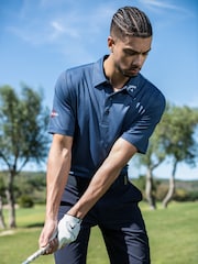 Callaway Apparel Blue Odyssey Print Polo Shirt - Image 1 of 3