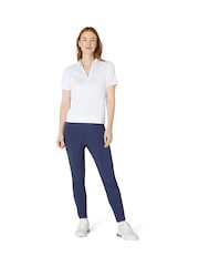 Callaway Apparel Waist Length Mesh Detail Short Sleeve White Polo Shirt - Image 2 of 5