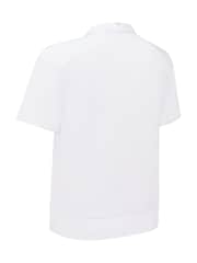 Callaway Apparel Waist Length Mesh Detail Short Sleeve White Polo Shirt - Image 5 of 5
