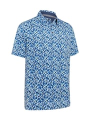 Callaway Apparel Blue Kaleidoscope Chev Polo Shirt - Image 5 of 6