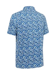 Callaway Apparel Blue Kaleidoscope Chev Polo Shirt - Image 6 of 6