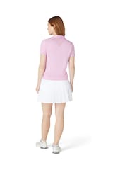 Callaway Apparel Pink Waist Length Mesh Detail Short Sleeve Polo Shirt - Image 2 of 5