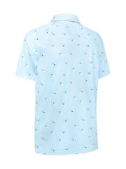 Callaway Apparel Blue All Over Birdie Polo Shirt - Imagen 5 de 5