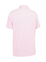 Callaway Apparel Pink Twill Print Polo Shirt - Imagen 3 de 3