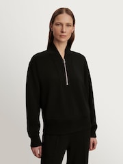 Varley Black Sally Half Zip Sweat Top - Image 1 of 7