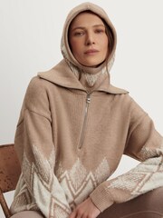 Varley Brown Ethan Knit Scarf - Image 1 of 2