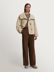 Varley Sandshell Romane Boxy Sherpa Jacket - Image 6 of 15