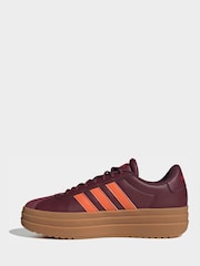 adidas Red VL Court Bold Trainers - Image 2 of 9