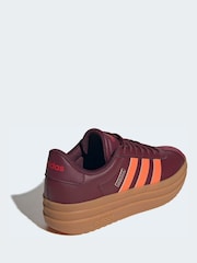 adidas Red VL Court Bold Trainers - Image 4 of 9