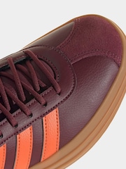 adidas Red VL Court Bold Trainers - Image 8 of 9