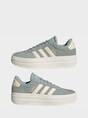 adidas Green/Cream VL Court Bold Trainers - Image 15 of 17