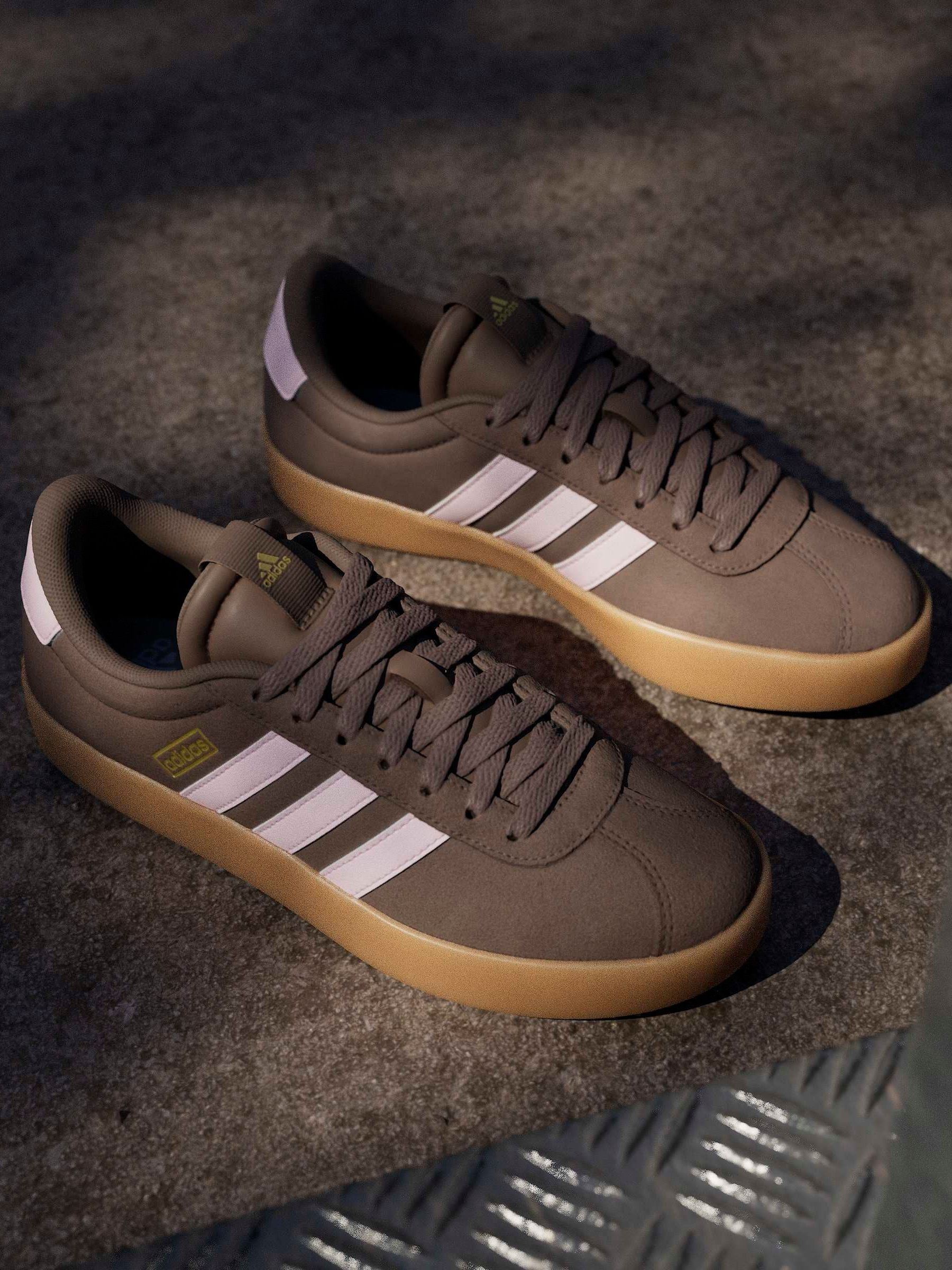 Buy Коричневий/рожевий - adidas Vl Court 3.0 Кросівки з сайту Next