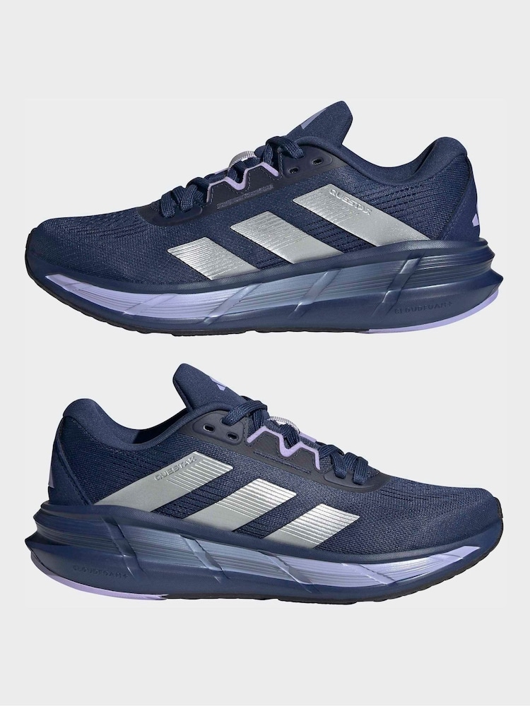Buy adidas Navy Blue Questar 3 Running Shoes Trainers from  display picture 3